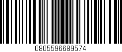 Código de barras (EAN, GTIN, SKU, ISBN): '0805596689574'