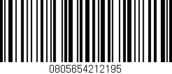 Código de barras (EAN, GTIN, SKU, ISBN): '0805654212195'