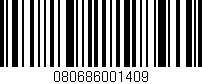 Código de barras (EAN, GTIN, SKU, ISBN): '080686001409'