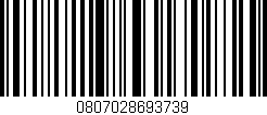 Código de barras (EAN, GTIN, SKU, ISBN): '0807028693739'