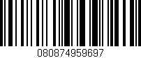 Código de barras (EAN, GTIN, SKU, ISBN): '080874959697'