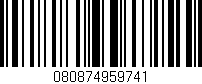 Código de barras (EAN, GTIN, SKU, ISBN): '080874959741'