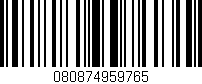 Código de barras (EAN, GTIN, SKU, ISBN): '080874959765'