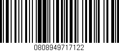 Código de barras (EAN, GTIN, SKU, ISBN): '0808949717122'