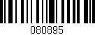 Código de barras (EAN, GTIN, SKU, ISBN): '080895'
