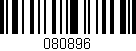 Código de barras (EAN, GTIN, SKU, ISBN): '080896'