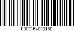 Código de barras (EAN, GTIN, SKU, ISBN): '0809164003168'