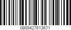 Código de barras (EAN, GTIN, SKU, ISBN): '0809427813671'