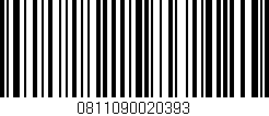 Código de barras (EAN, GTIN, SKU, ISBN): '0811090020393'