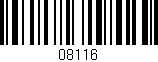 Código de barras (EAN, GTIN, SKU, ISBN): '08116'