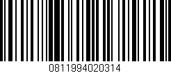 Código de barras (EAN, GTIN, SKU, ISBN): '0811994020314'