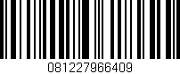 Código de barras (EAN, GTIN, SKU, ISBN): '081227966409'