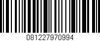 Código de barras (EAN, GTIN, SKU, ISBN): '081227970994'