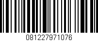 Código de barras (EAN, GTIN, SKU, ISBN): '081227971076'