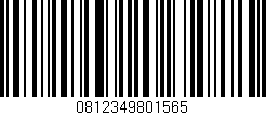 Código de barras (EAN, GTIN, SKU, ISBN): '0812349801565'
