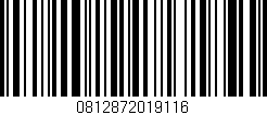 Código de barras (EAN, GTIN, SKU, ISBN): '0812872019116'