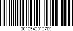 Código de barras (EAN, GTIN, SKU, ISBN): '0813542012789'