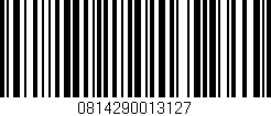 Código de barras (EAN, GTIN, SKU, ISBN): '0814290013127'