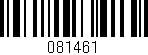 Código de barras (EAN, GTIN, SKU, ISBN): '081461'