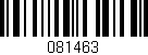 Código de barras (EAN, GTIN, SKU, ISBN): '081463'
