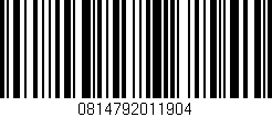Código de barras (EAN, GTIN, SKU, ISBN): '0814792011904'