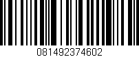 Código de barras (EAN, GTIN, SKU, ISBN): '081492374602'