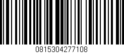 Código de barras (EAN, GTIN, SKU, ISBN): '0815304277108'