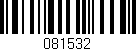 Código de barras (EAN, GTIN, SKU, ISBN): '081532'
