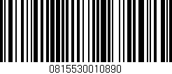 Código de barras (EAN, GTIN, SKU, ISBN): '0815530010890'