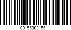 Código de barras (EAN, GTIN, SKU, ISBN): '0815530015611'