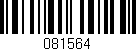 Código de barras (EAN, GTIN, SKU, ISBN): '081564'