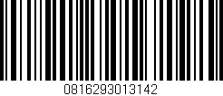 Código de barras (EAN, GTIN, SKU, ISBN): '0816293013142'
