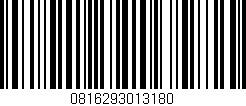 Código de barras (EAN, GTIN, SKU, ISBN): '0816293013180'