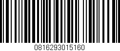 Código de barras (EAN, GTIN, SKU, ISBN): '0816293015160'