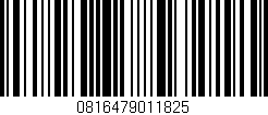 Código de barras (EAN, GTIN, SKU, ISBN): '0816479011825'