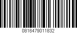 Código de barras (EAN, GTIN, SKU, ISBN): '0816479011832'