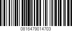 Código de barras (EAN, GTIN, SKU, ISBN): '0816479014703'