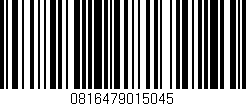 Código de barras (EAN, GTIN, SKU, ISBN): '0816479015045'