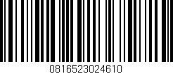 Código de barras (EAN, GTIN, SKU, ISBN): '0816523024610'