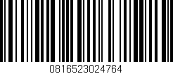 Código de barras (EAN, GTIN, SKU, ISBN): '0816523024764'