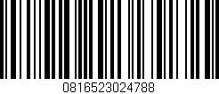 Código de barras (EAN, GTIN, SKU, ISBN): '0816523024788'