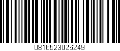 Código de barras (EAN, GTIN, SKU, ISBN): '0816523026249'