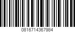 Código de barras (EAN, GTIN, SKU, ISBN): '0816714367984'