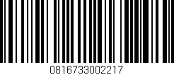 Código de barras (EAN, GTIN, SKU, ISBN): '0816733002217'