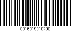 Código de barras (EAN, GTIN, SKU, ISBN): '0816819010730'