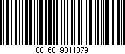 Código de barras (EAN, GTIN, SKU, ISBN): '0816819011379'