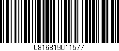 Código de barras (EAN, GTIN, SKU, ISBN): '0816819011577'