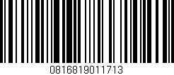 Código de barras (EAN, GTIN, SKU, ISBN): '0816819011713'