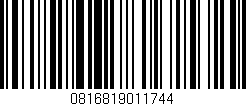 Código de barras (EAN, GTIN, SKU, ISBN): '0816819011744'