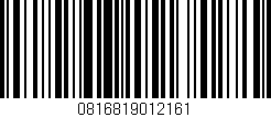 Código de barras (EAN, GTIN, SKU, ISBN): '0816819012161'